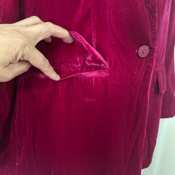 Endless Rose Velvet loose Fit Blazer - Picture 6 of 8